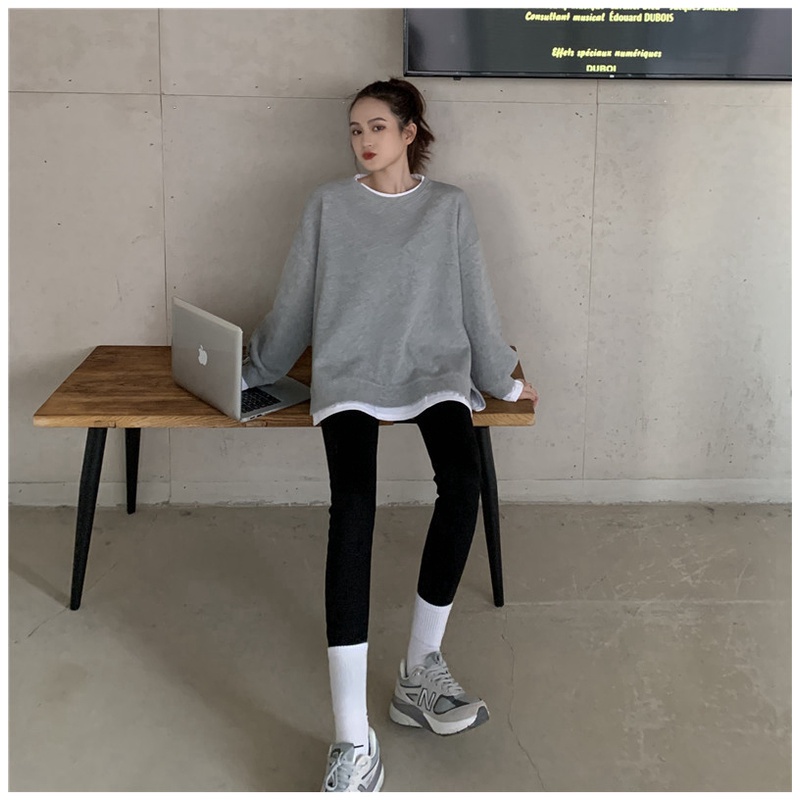 Áo len nữ dài tay cổ tròn màu sắc thời trang | BigBuy360 - bigbuy360.vn