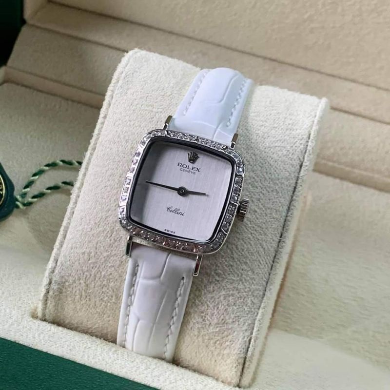 Đồng hồ Nữ SQUARE RO-LEX Quai Da Mặt SHAPHIA
