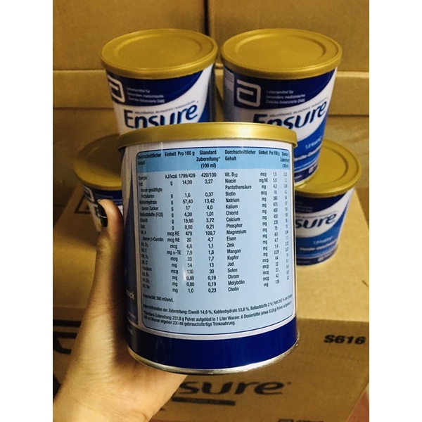 Sữa bột Ensure Đức 400g Hương Vanila Chính Hãng Giá Tốt