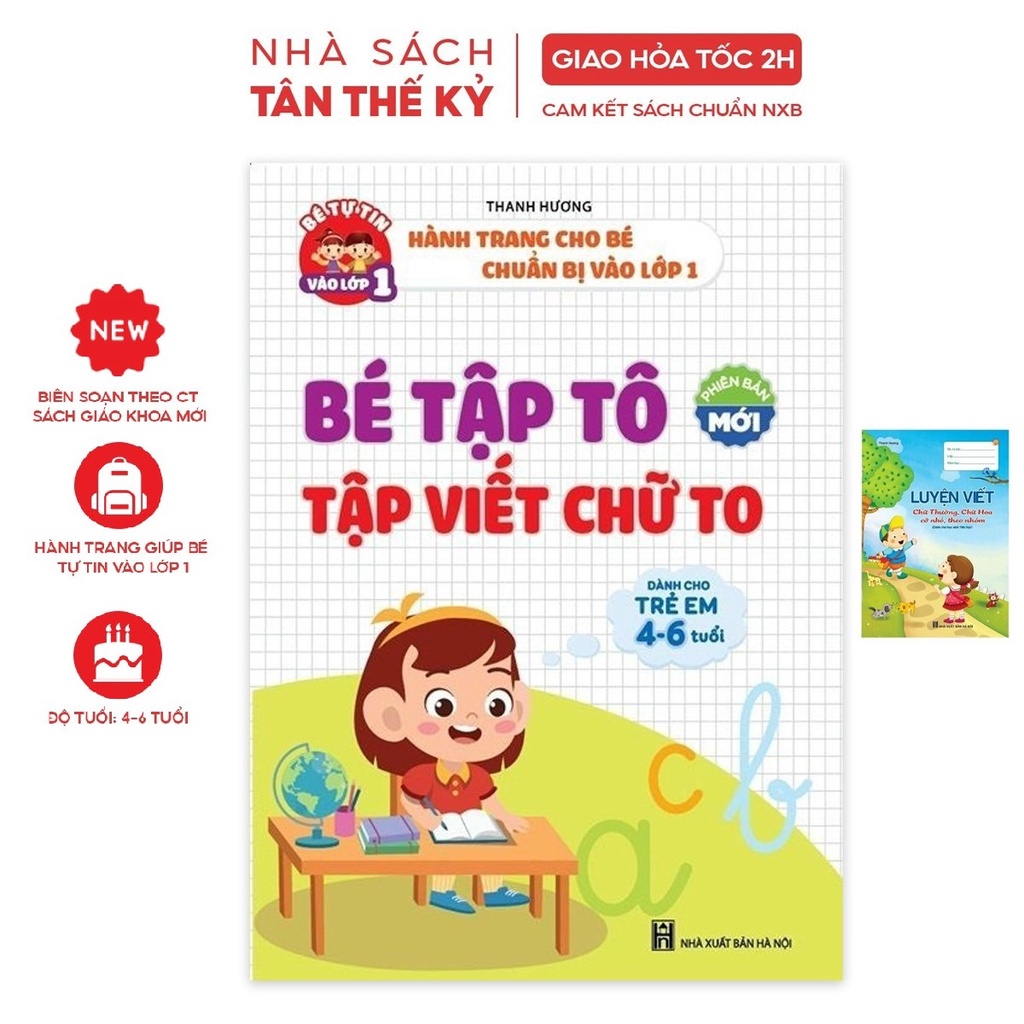 Sách - Combo 2 cuốn Bé tập tô tập viết chữ to và luyện viết chữ thường, chữ hoa