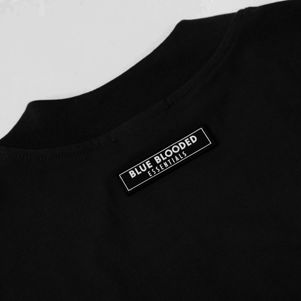 Áo Thun Local Brand Blue Blooded Unisex, Cổ Cao, Phông Cộc Tay Form Rộng, Cotton 240gsm thoáng mát