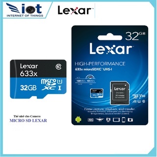 Thẻ Nhớ 32Gb, 64Gb Lexar, Lexar 128b ,Lexar 256Gb Class 10 tốc độ 100Mb/s Thẻ Nhớ Camera- Hàng Chính