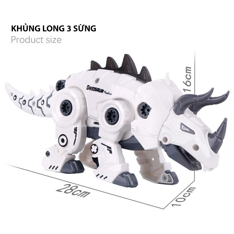 Đồ chơi Khủng Long Robot biết bước đi, có thể tháo dời và lắp ghép