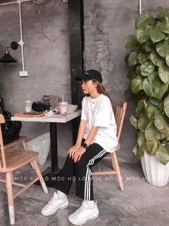 quần ống rộng 3 sọc