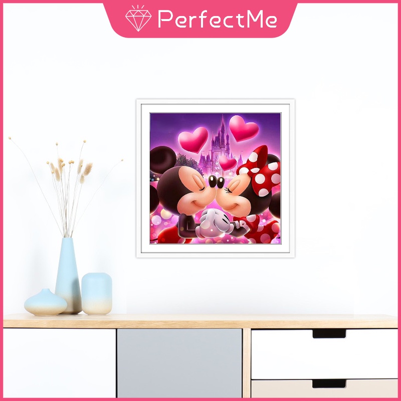 Tranh Đính Đá 5D Tự Làm Hình Chuột Đáng Yêu 30X30Cm Trang Trí Nhà Cửa