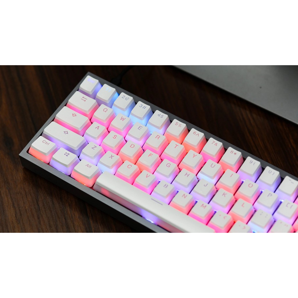 Bộ keycap Pudding PBT xuyên led nhiều màu