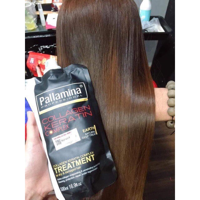 Kem Hấp Ủ Tóc Keratin - Colagen Pallamina Dưỡng Sinh Tái Tạo Tóc Phục Hồi Hương Nước Hoa