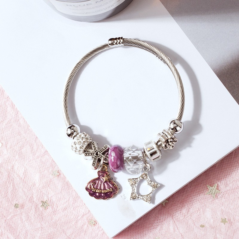 Vòng Tay Đính Đá Pha Lê Phong Cách Hàn Quốc Đơn Giản Cho Nữ | BigBuy360 - bigbuy360.vn