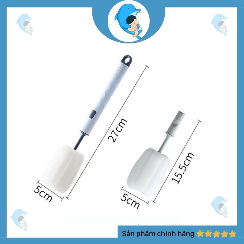 Cọ rửa bình sữa mút xốp cho bé, đầu mút xốp có thể thay thế tiện lợi