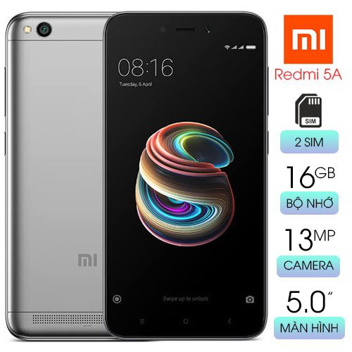 Điện Thoại Cảm Ứng Xiaomi Redmi 5A Androi 7.1.2 Chơi Game Tiktok Zalo Xem Youtube