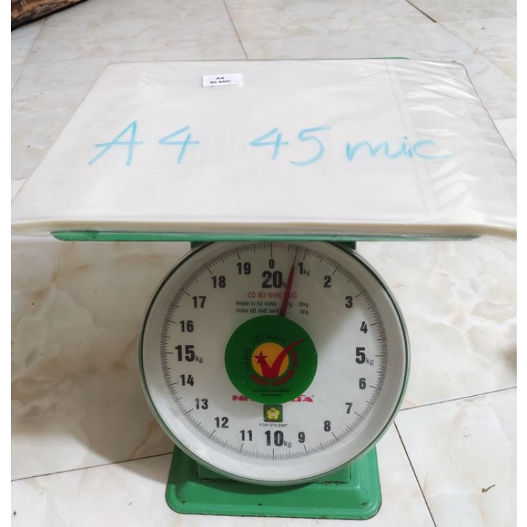 Màng ép giấy ép plastic 45 mic A4 100 tờ chuẩn kích thước