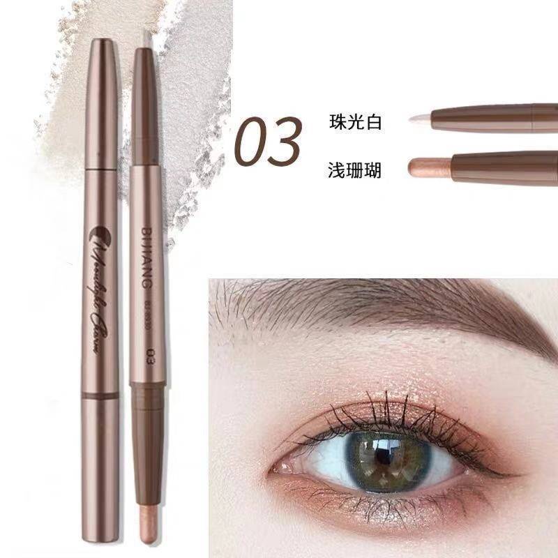 [Hàng mới về] Bút kẻ mắt và lông mày 2 đầu trong 1 trang điểm chống nước lâu trôi xinh xắn