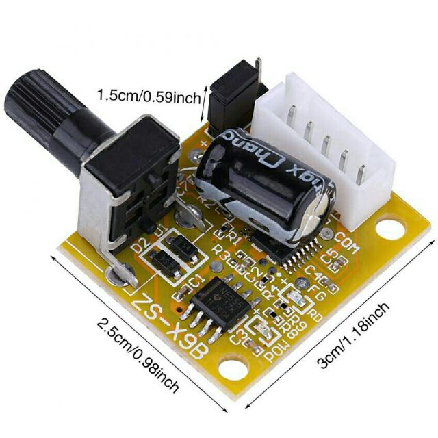 Mạch điều khiển motor brushless mini 3 dây 5-12VDC max 15W.