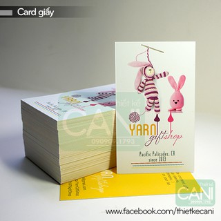 100 cái - 500 cái In theo yêu cầu Namecard Tag giấy Thẻ tích điểm Thẻ giấy Danh thiếp Voucher Thiệp cảm ơn Card giấy