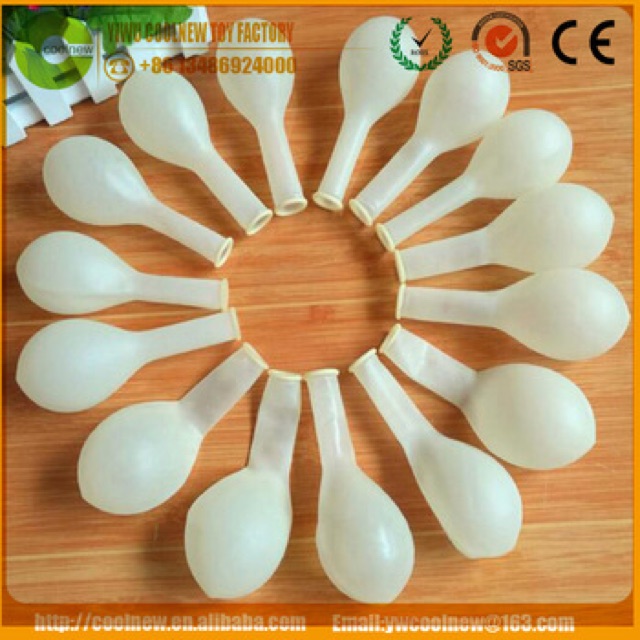 Bóng tròn cao su trong suốt ( hàng china size 10&quot;)