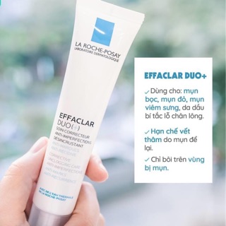Kem ngăn ngừa và giảm mụn Laroche posay effaclar duo + - Chính hãng