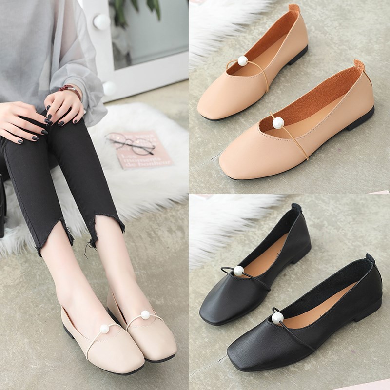 Giày bệt da nữ êm chân - GCG10 giày nữ | BigBuy360 - bigbuy360.vn