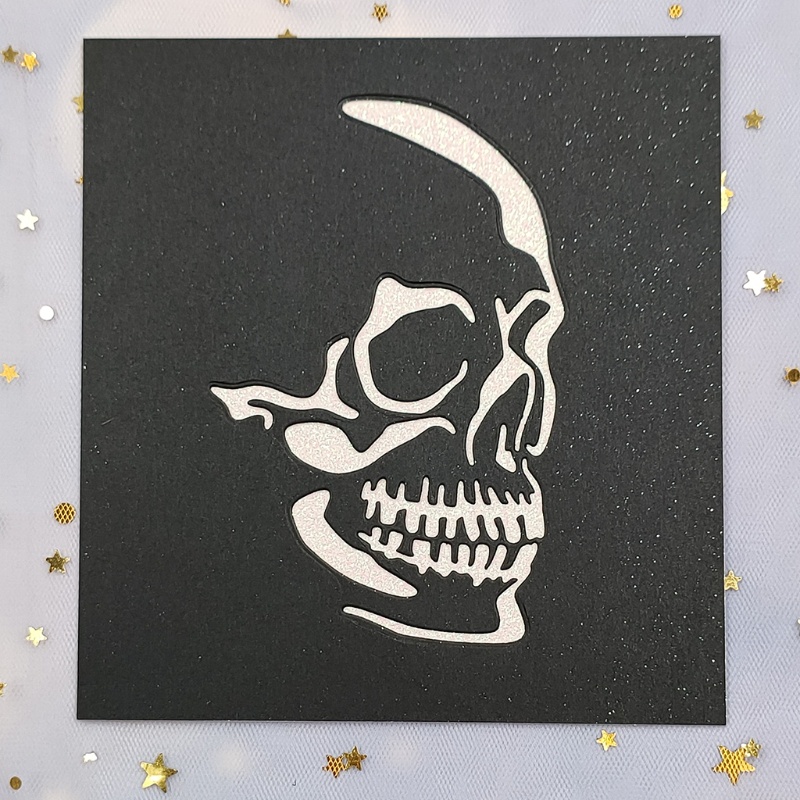 Khuôn Cắt Giấy Kim Loại Hình Bộ Xương Halloween