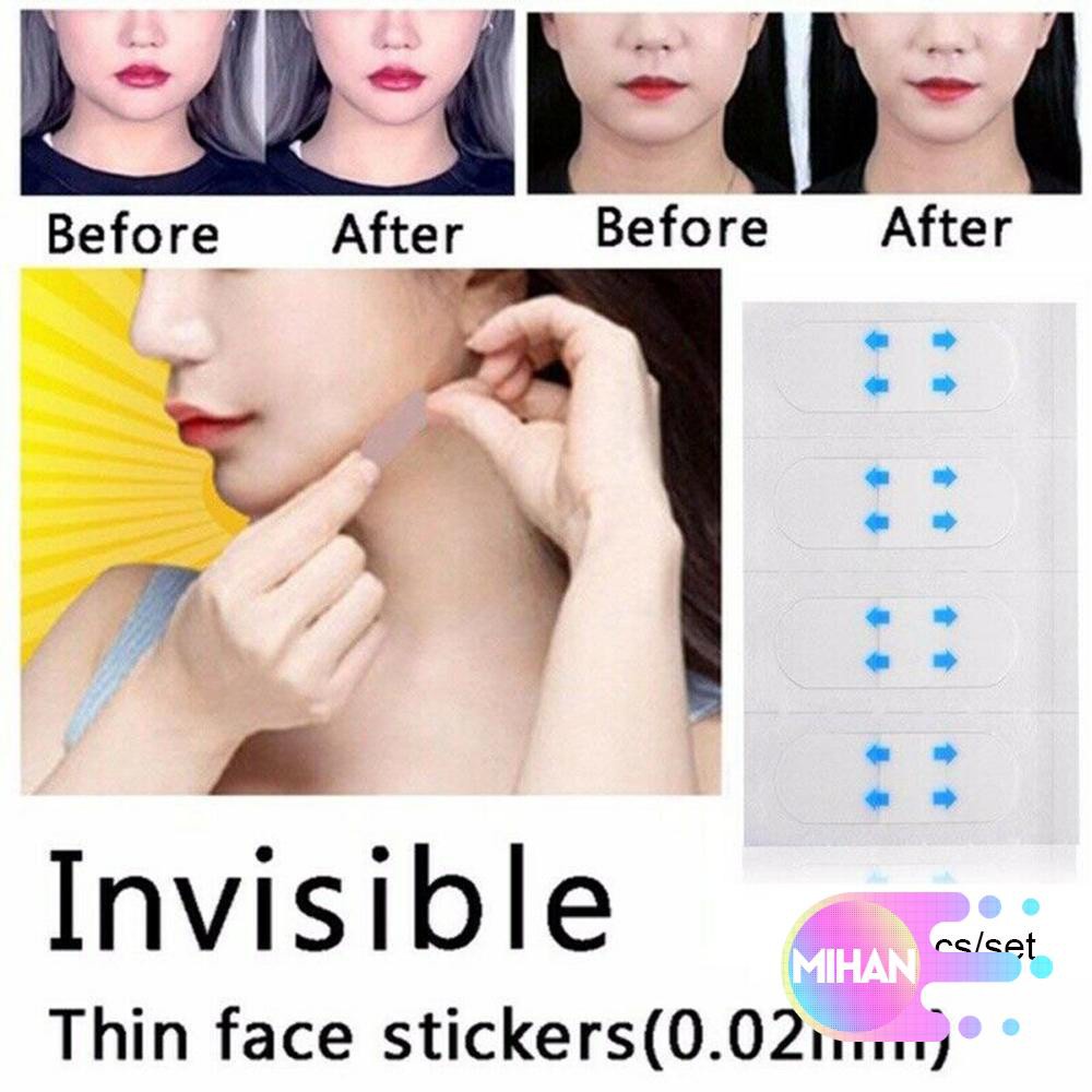 MIHAN1 100pcs Durable Lifting Face Stickers Beauty Lift Tools Thin Face Patche New Tira Transparent Hot Invisible