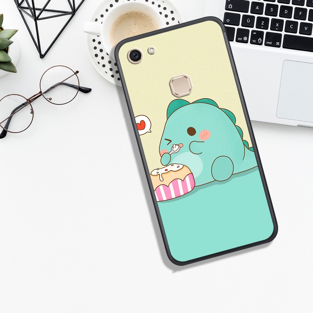 [HOT]ỐP VIVO V7 - V7 PLUS - V9 - Y85 - V11i - Y97, IN HÌNH KHỦNG LONG CHIBI SIÊU DỄ THƯƠNG.