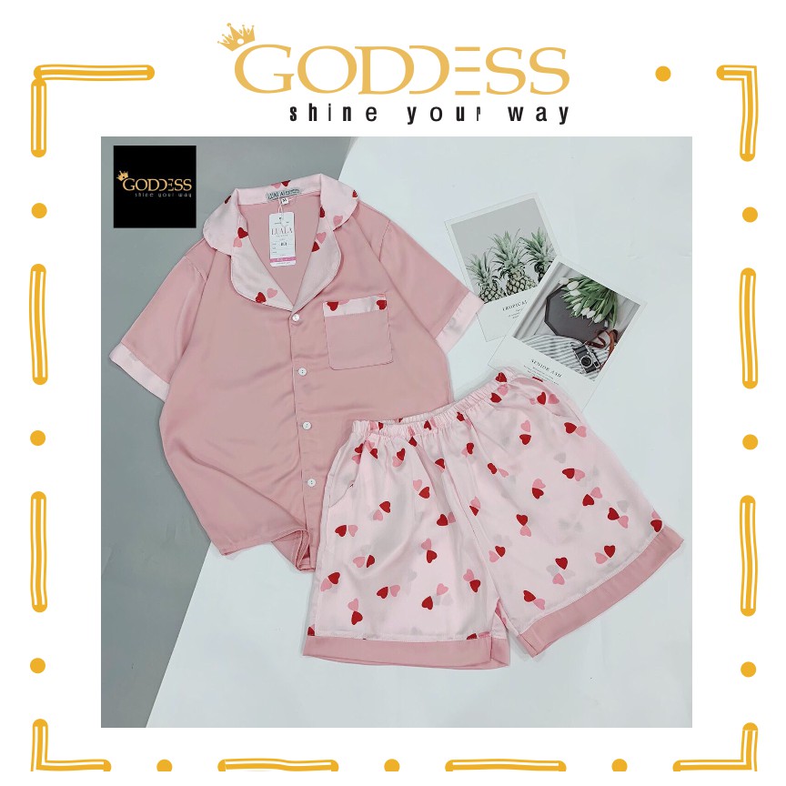 [Mã GODD2407 giảm 5% đơn 199K] Bộ đồ Pijama Lụa Satin 💖 Đồ ngủ đùi Bigsize 40 - 65kg cao cấp