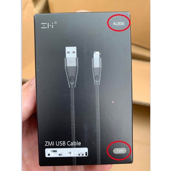 Cáp gen 2 ZMI AL806 1m Dây cáp sạc Xiaomi đạt chứng nhận MFI