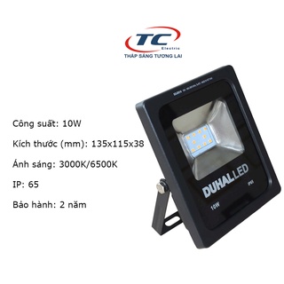 Đèn pha led 10W Duhal (KDJD0101)