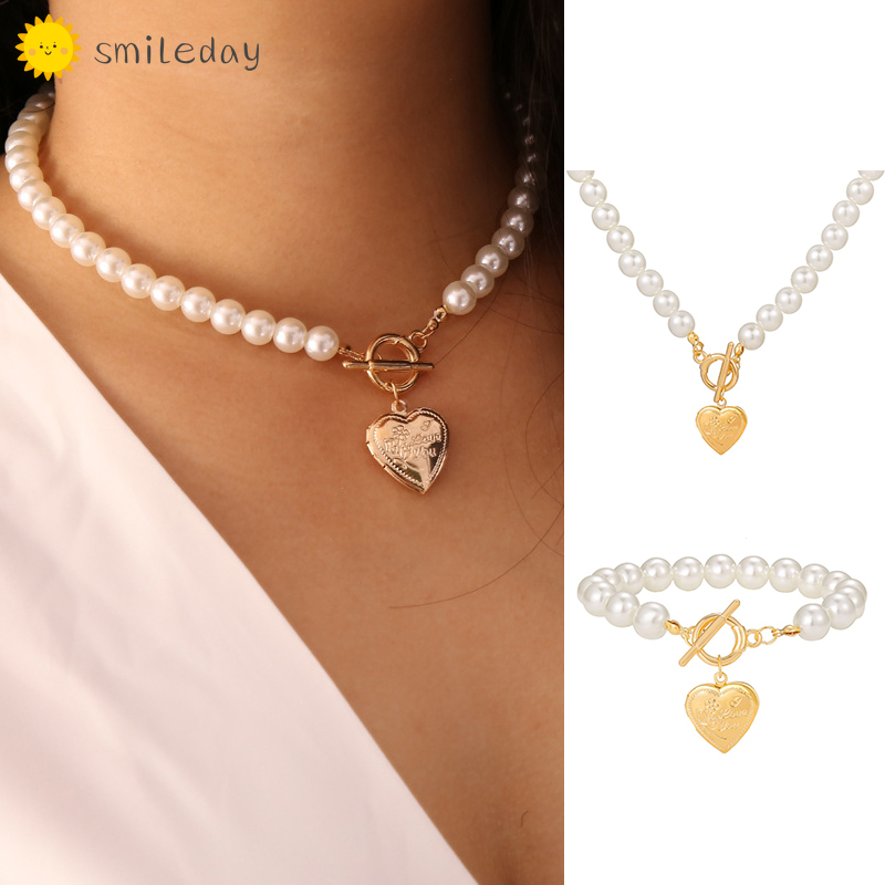 Vòng cổ đính ngọc trai nhân tạo sang trọng cho nữ