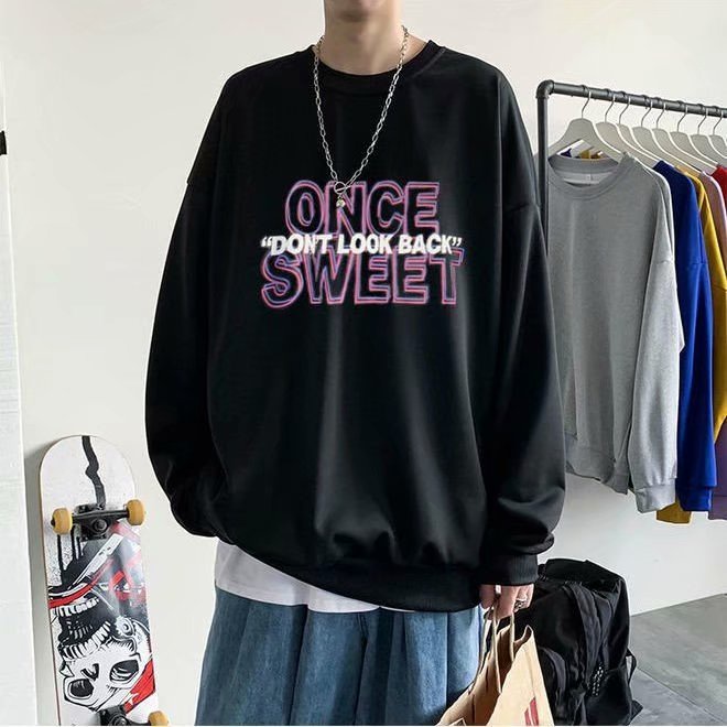 Áo hoodie nam M-5XL dáng rộng thời trang phong cách Hàn Quốc