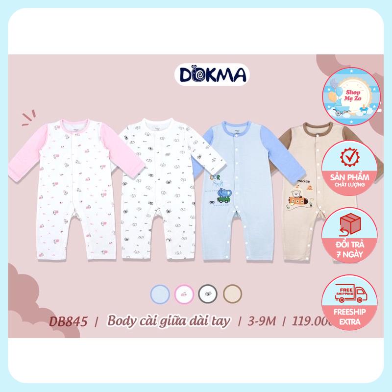 Bộ body dài tay Dokma cho trẻ sơ sinh
