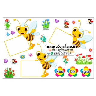 Decal mầm non(ảnh thật)- bé ngoan