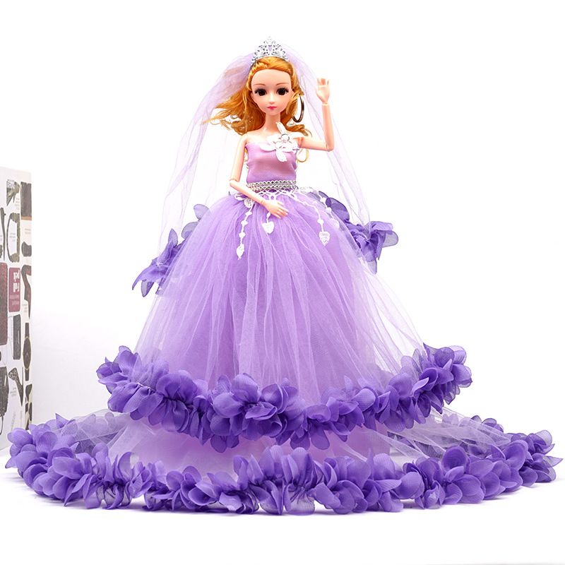 40 cm Búp bê Barbie Công chúa Váy cưới Quần áo bên cô gái quà tặng sinh nhật