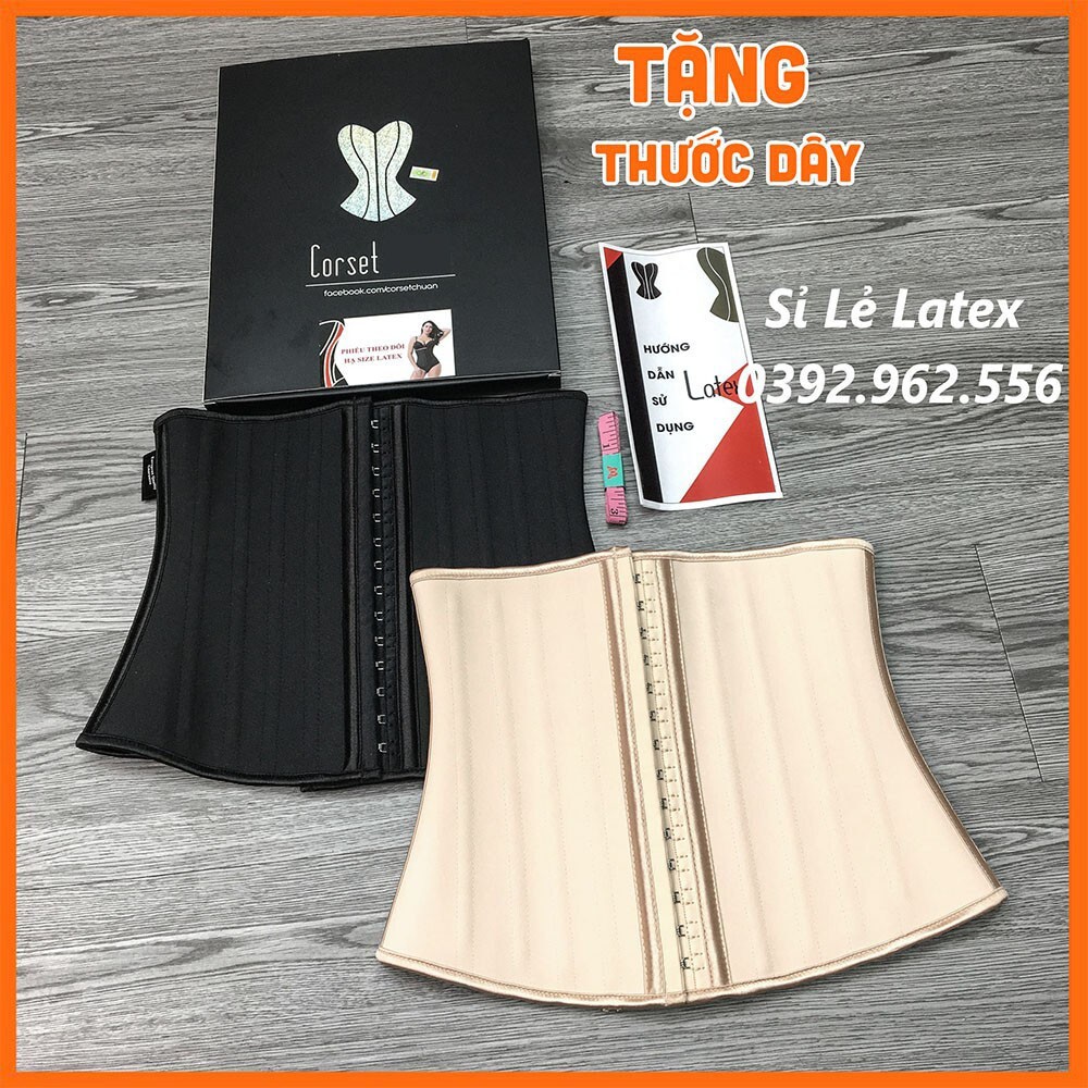 Gen nịt bụng Latex dáng chuẩn - Đai nịt bụng eo thon Hy Lạp đeo không lộ viền