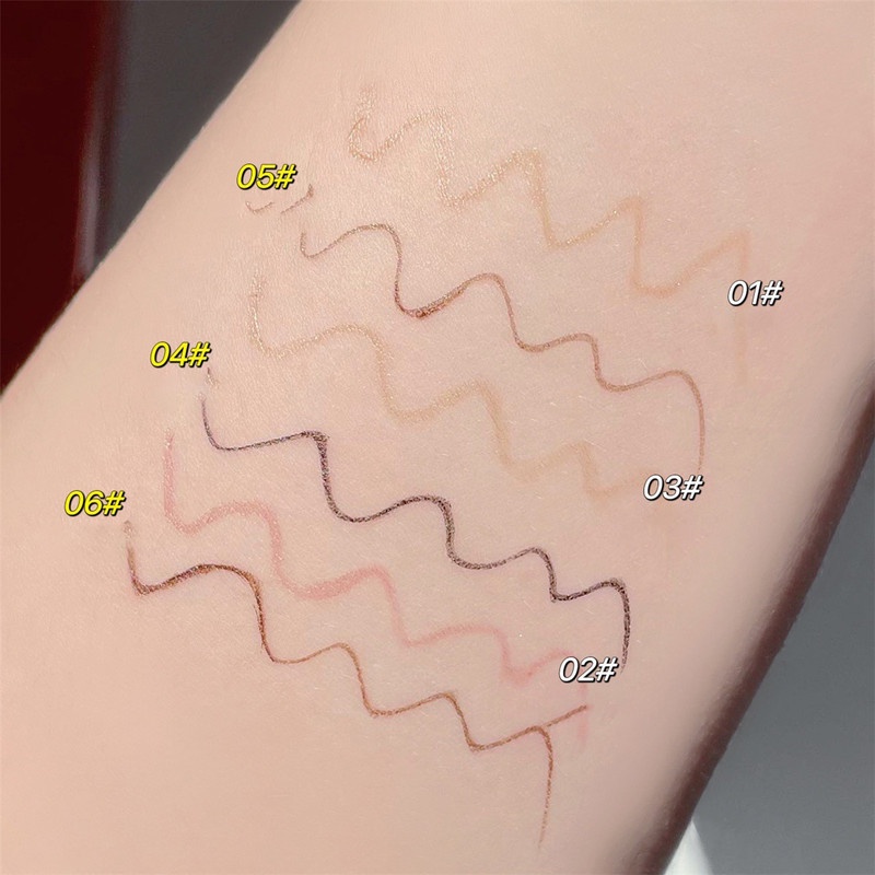 Bút Kẻ Mắt Dạng Lỏng Nhanh Khô Chống Nhòe Tự Nhiên Đầu Cọ Mềm Mịn 6 Màu Lựa Chọn