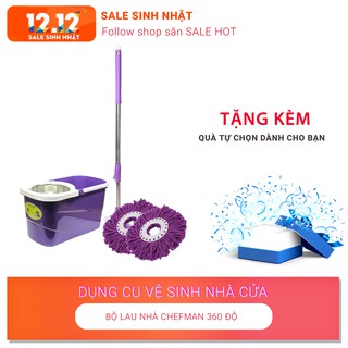 Bộ Lau Nhà CHEFMAN 360 độ 402 Tặng Quà