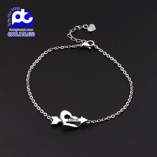 Lắc tay inox nữ thép không gỉ giá rẻ ở HCM cao cấp bảo hành không đen không rỉ LTN50