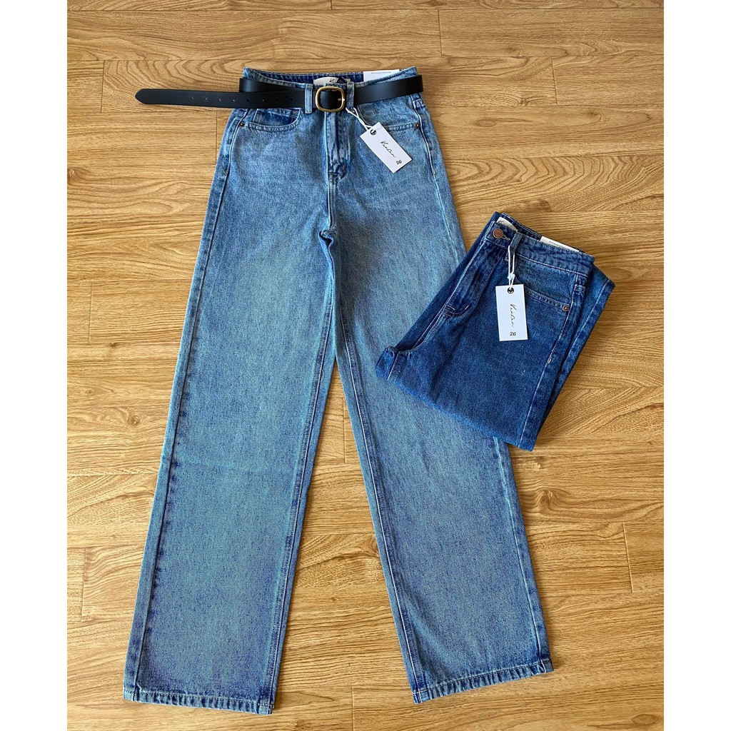 QUẦN JEANS SUÔNG BASIC ZAREEN JEA112 XANH ĐẬM | BigBuy360 - bigbuy360.vn