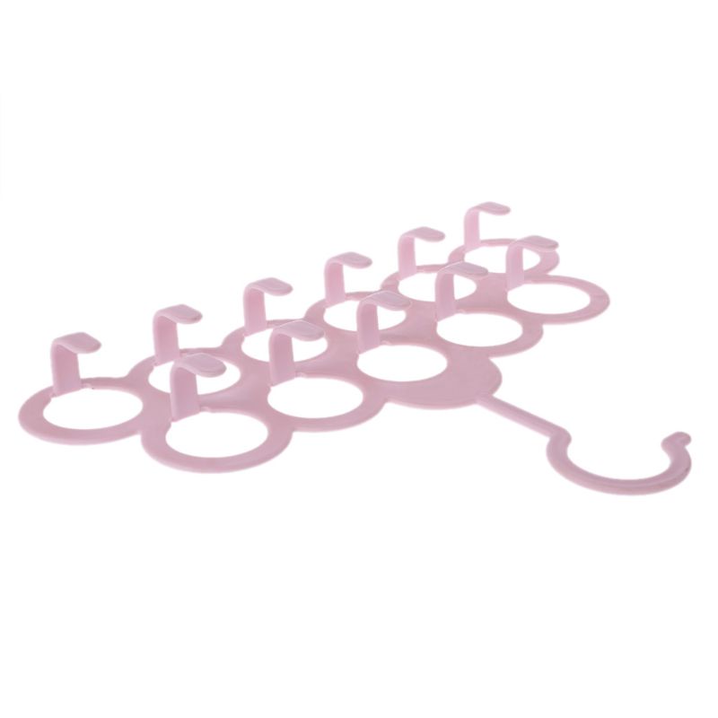 QQ Móc Treo Cà Vạt/Khăn Choàng 11 Lỗ Tiện Dụng