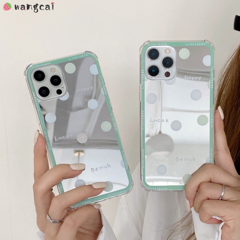 Ốp Điện Thoại TPU Mềm Tráng Gương Họa Tiết Chấm Bi Cho Xiaomi Redmi Note 8 K40 K30 K20 Pro Mi 11 Lite 10 10s 9T Pro 9