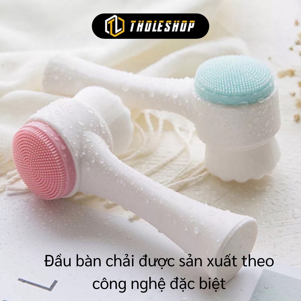 Cọ Rửa Mặt GIGAHOME Dụng Cụ Rửa Mặt 2 Đầu Silicone Và Lông Làm Sạch Bụi, Tẩy Tế Bào Chết 4759