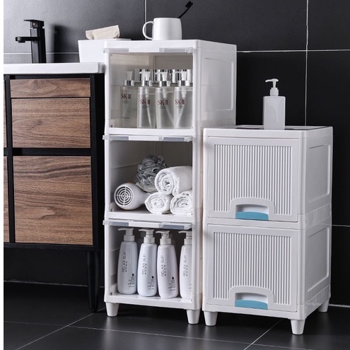Phòng tắm không thấm nước Kệ nhà bếp Tủ đựng đồ bằng nhựa Kệ có rãnh