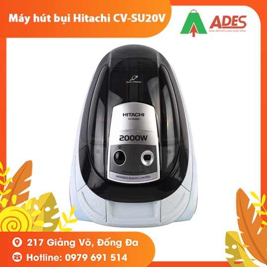 [Mã 154ELSALE2 giảm 7% đơn 300K] Máy hút bụi Hitachi CV-SU20V 2000W 1.6L lọc khử mùi tiên tiến - BH Chính hãng