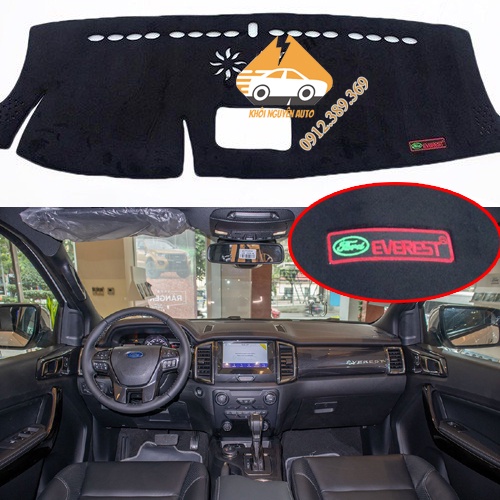 EVEREST 2018, 2019, 2020, 2021, 2022 Tấm Che Nắng Taplo Chống Trượt 3 Lớp CHẤT LIỆU NHUNG MỊN Loại 1