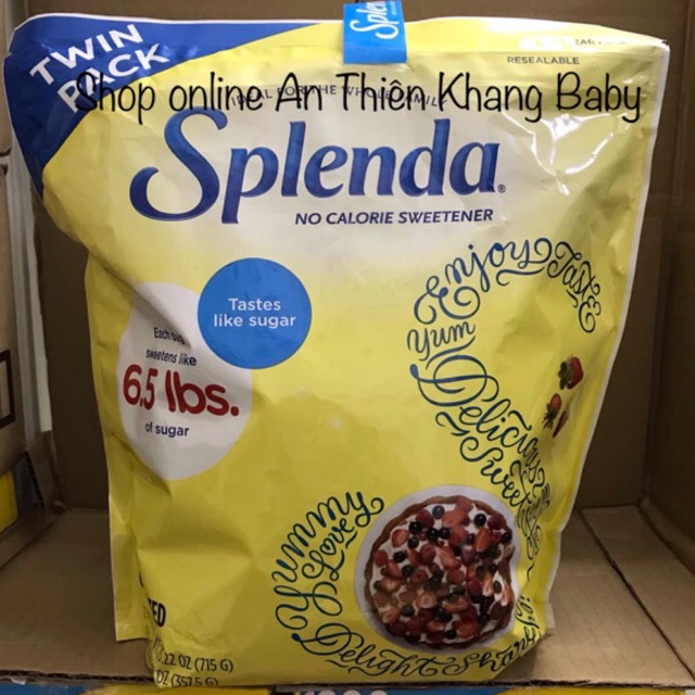 Đường ăn kiêng Splenda (no calories) dạng túi 357gr