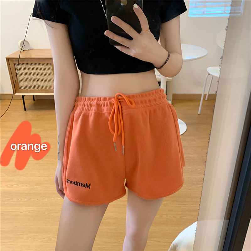 Korean Version of The 2021 New High Waist Slimming Outer Wear Anti-glare Hot Pants Women's Casual Home Sports Shorts