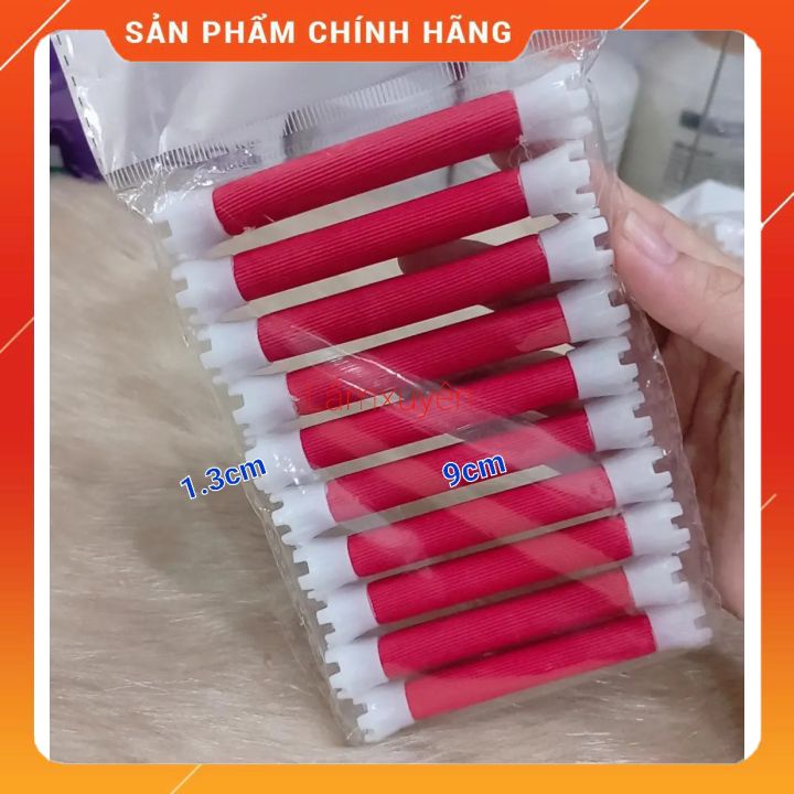 Bộ 10 XƯƠNG XỐP DẺO UỐN LẠNH 😍 😍dày không ngả màu ,quấn cực chặt và chắc tay _chuyên dụng cho salon😍chính hãng😍
