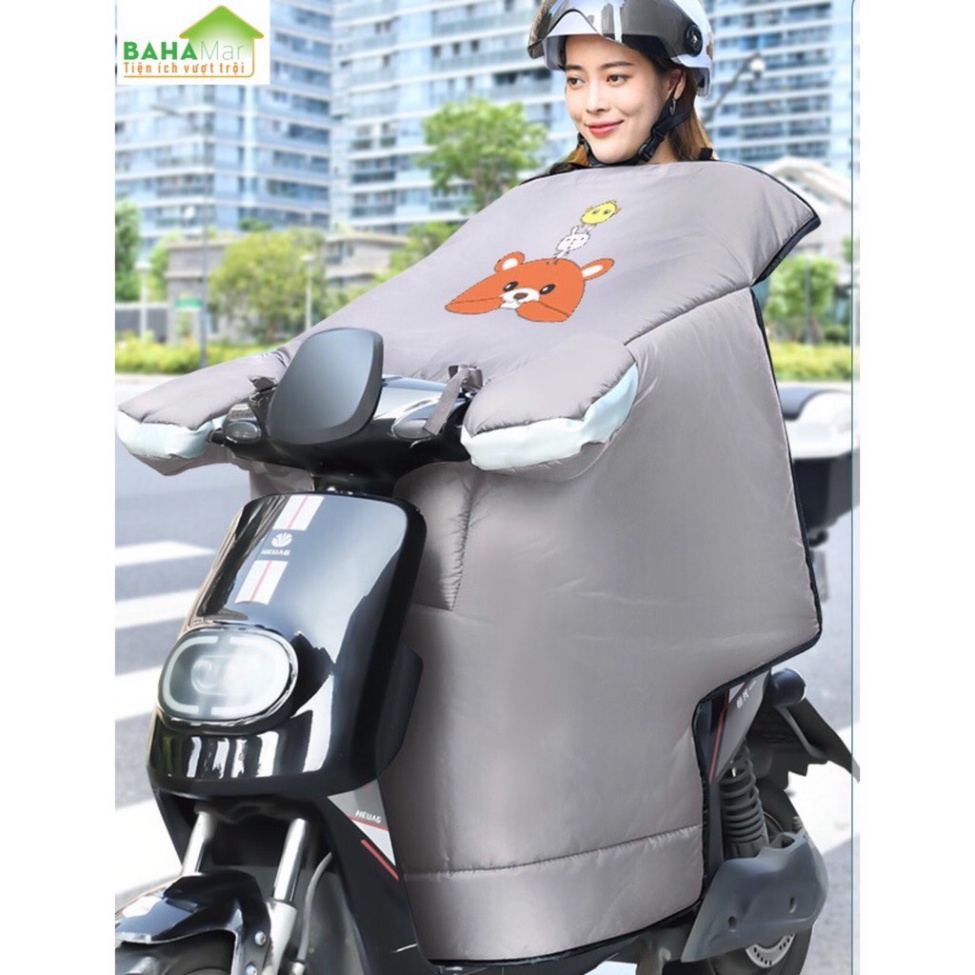 TẤM ÁO CHẮN GIÓ ĐI XE MÁY MÙA ĐÔNG  CHỐNG LẠNH KHÔNG THẤM NƯỚC "BAHAMAR" giữ ấm, chống gió khi đi xe máy