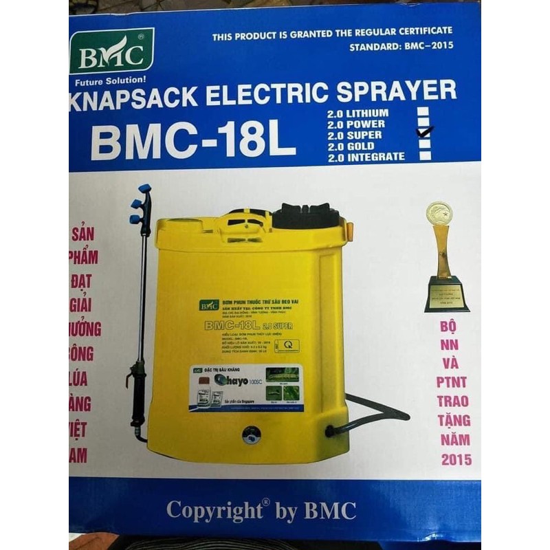 Bình phun điện BMC 18L