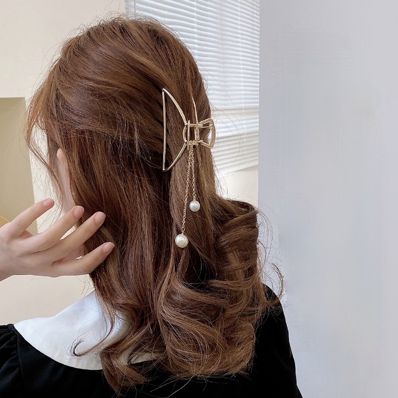 Kẹp tóc kim loại thanh lịch nhiều kiểu dáng thời trang phong cách Hàn Quốc