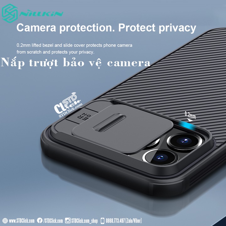 ỐP LƯNG IPHONE 13 PRO NILLKIN CAMSHIELD PRO NILLKIN CHÍNH HÃNG